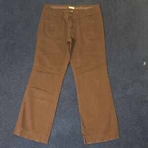 Brown Wide-Leg Pants
